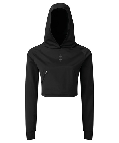 Gym Ninja Womens Cropped Hoodie